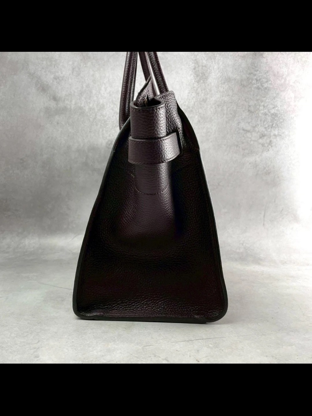 Mulberry Dark Chocolate Brown Leather Tote with Gold Hardware - Picture 5 of 12